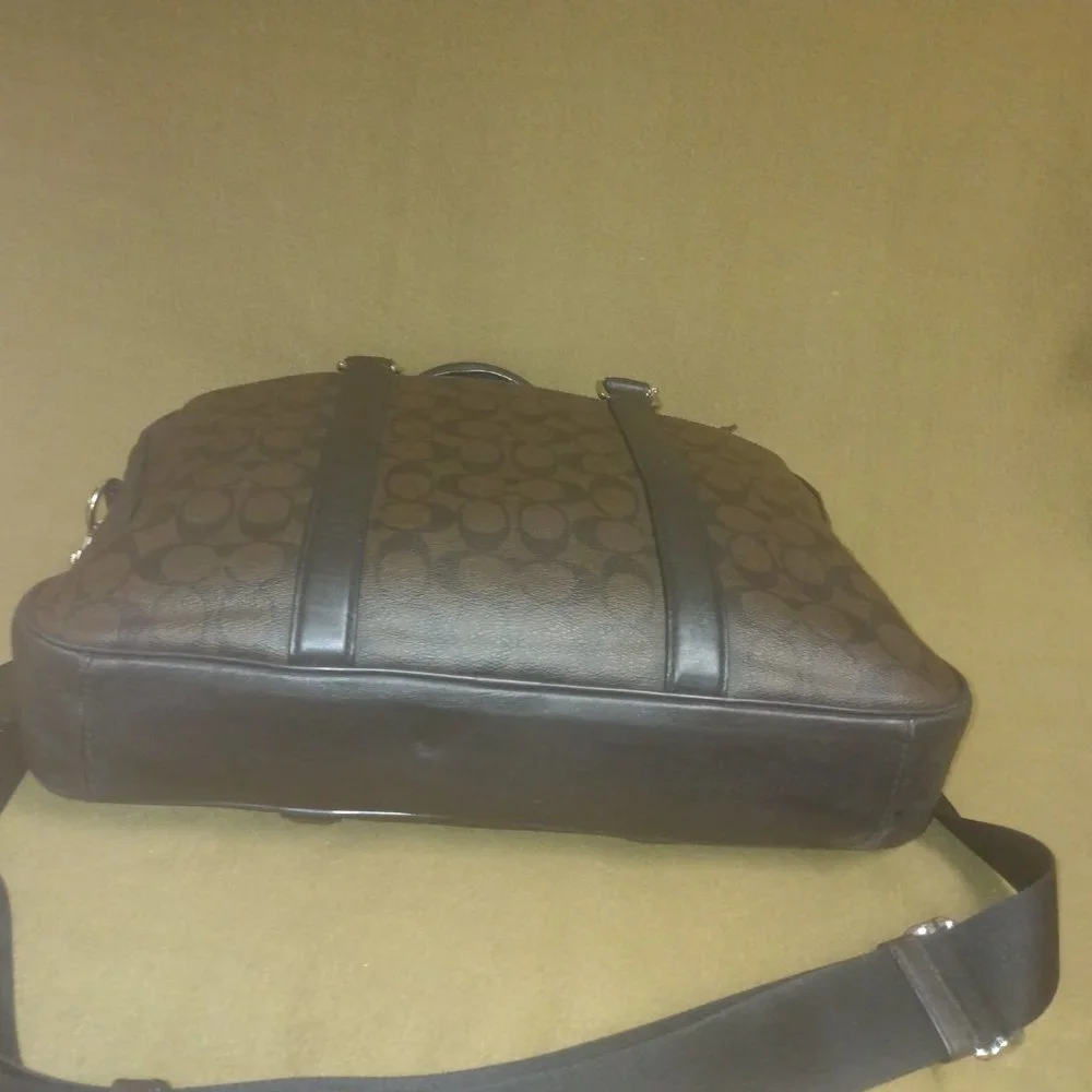❤️COACH Perry Slim Laptop Briefcase Bag + Shoulder Strap and Dustbag